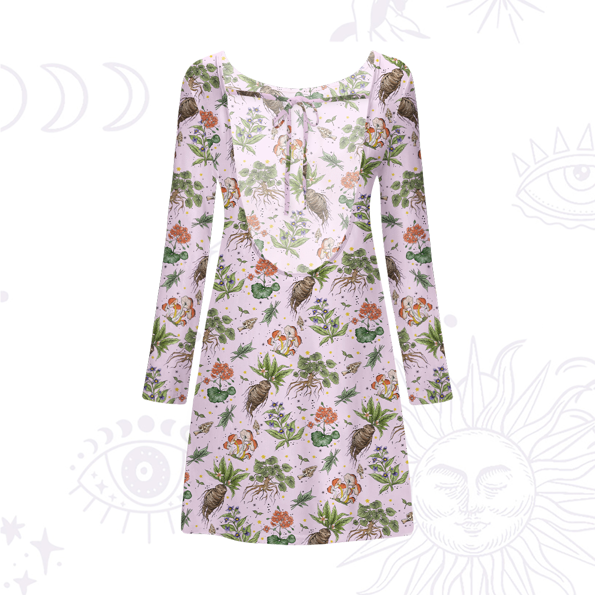 Purplehecate Magical Herbcraft Beachwear Cover-Up Dress