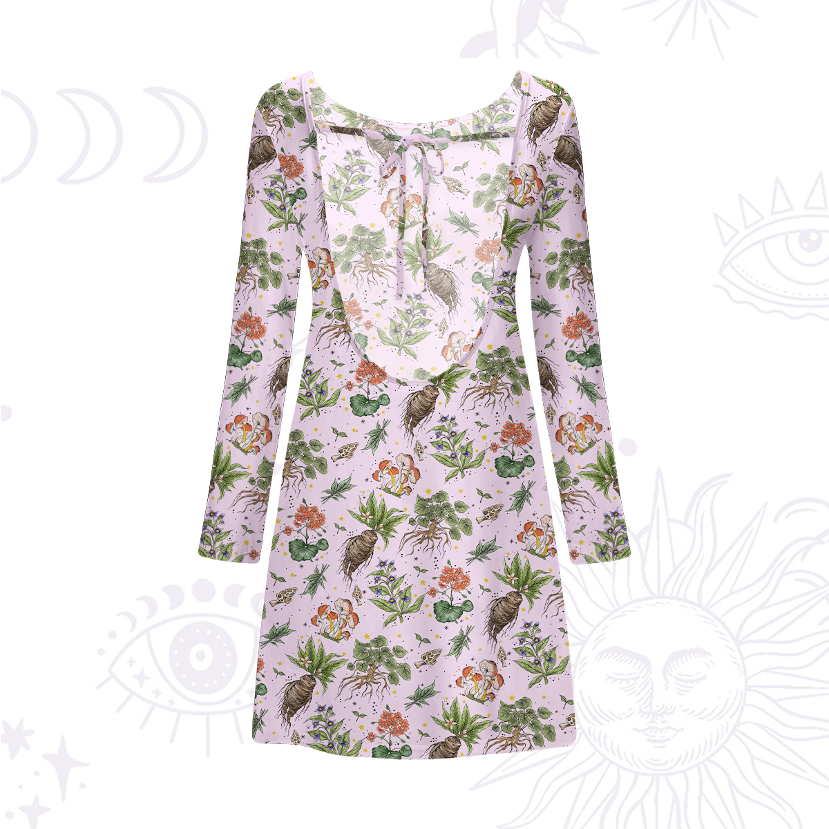 Purplehecate Magical Herbcraft Beachwear Cover-Up Dress