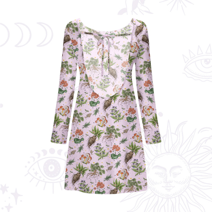 Purplehecate Magical Herbcraft Beachwear Cover-Up Dress