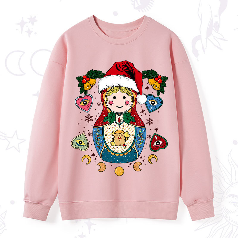 Purplehecate Christmas Nesting Doll Sweatshirt