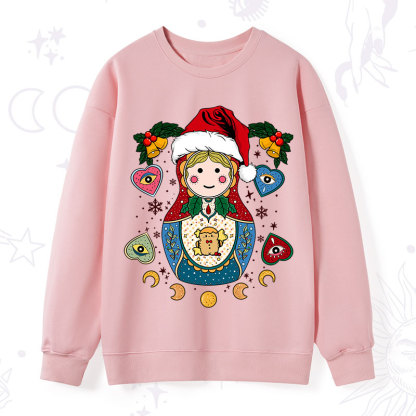 Purplehecate Christmas Nesting Doll Sweatshirt