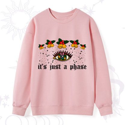 Purplehecate Christmas It's Just A Phase Sweatshirt
