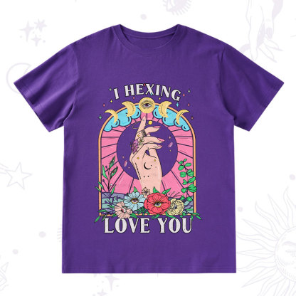 Purplehecate I Hexing Love You T-Shirt