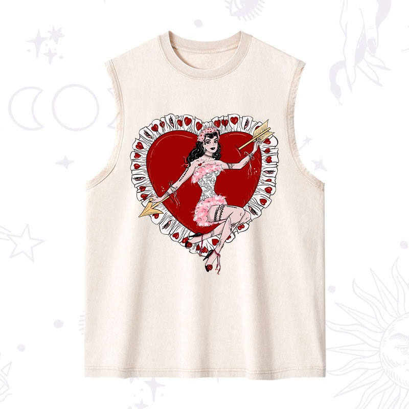 Purplehecate Cupid's Charm Valentine Washed Tank