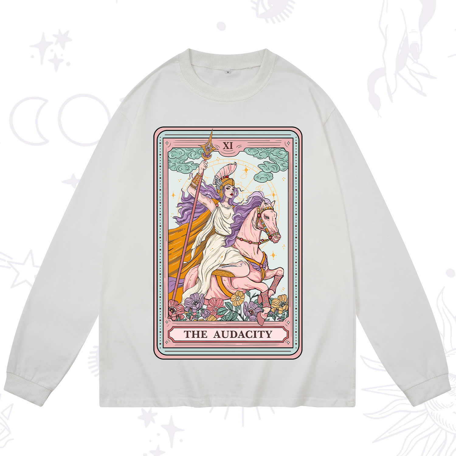 Purplehecate The Audacity Tarot Card Long Sleeve T-Shirt