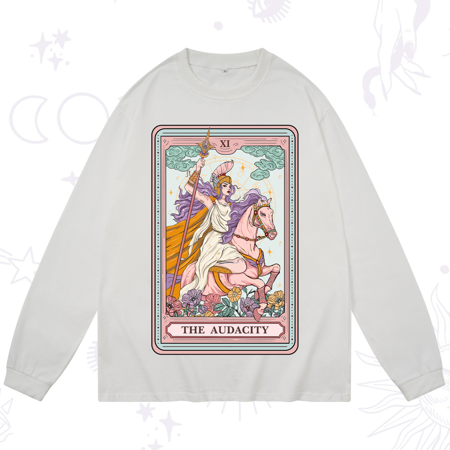 Purplehecate The Audacity Tarot Card Long Sleeve T-Shirt