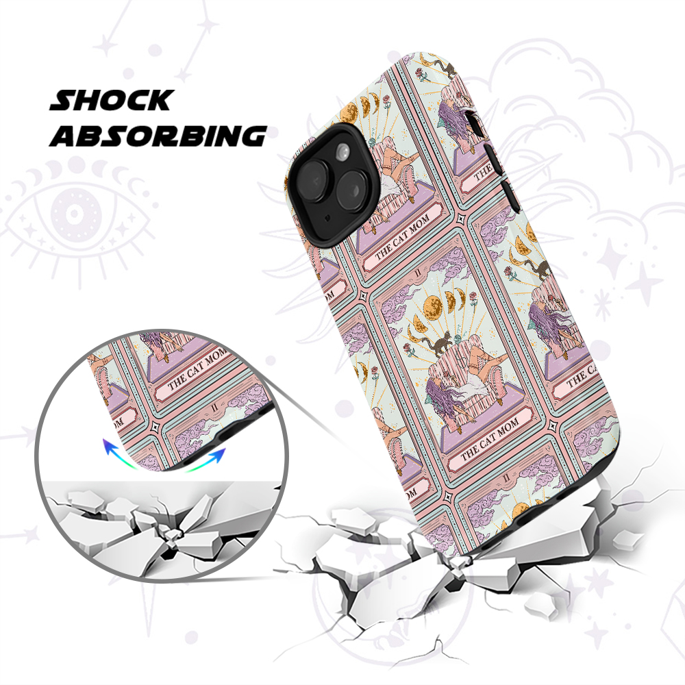 Purplehecate The Cat Mom Tarot Collage Phone Case