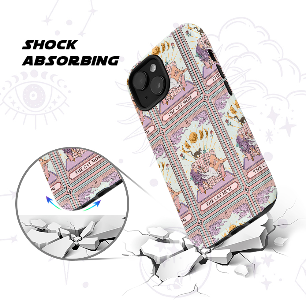 Purplehecate The Cat Mom Tarot Collage Phone Case
