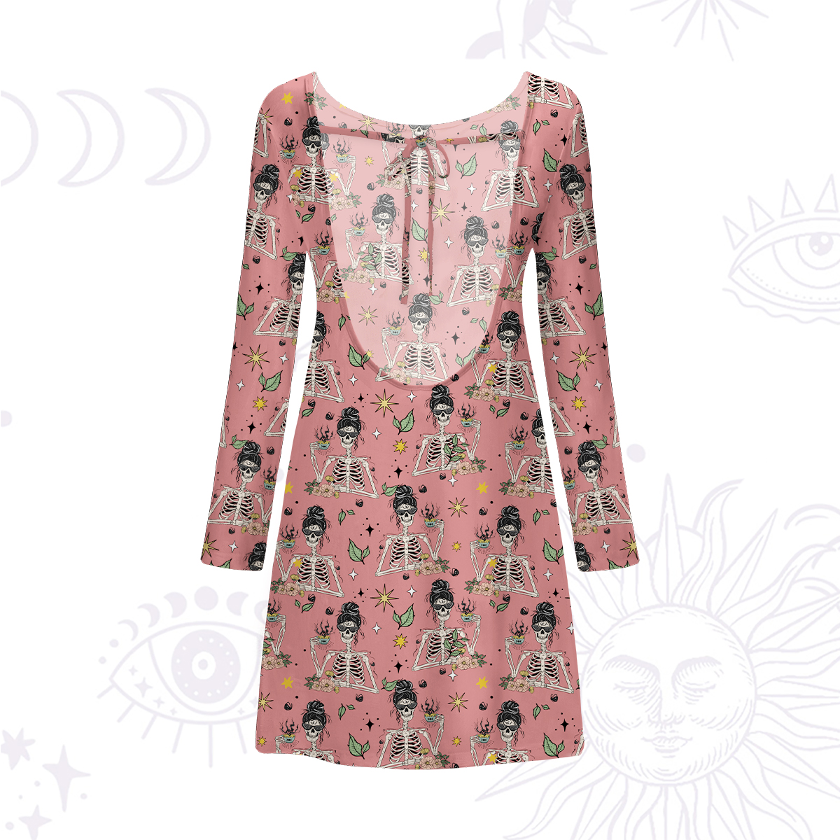 Purplehecate Everything Is Fine Beachwear Cover-Up Dress