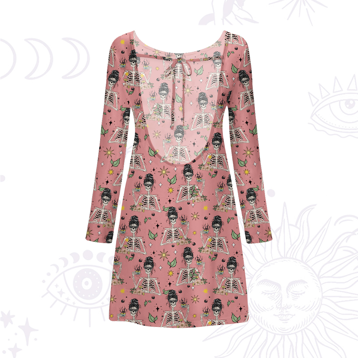 Purplehecate Everything Is Fine Beachwear Cover-Up Dress