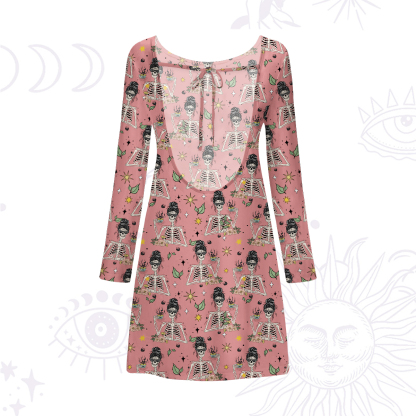 Purplehecate Everything Is Fine Beachwear Cover-Up Dress