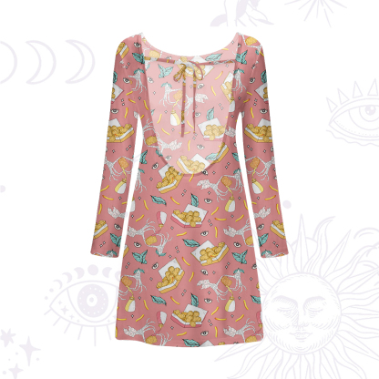 Purplehecate The Chicken Nugget Beachwear Cover-Up Dress