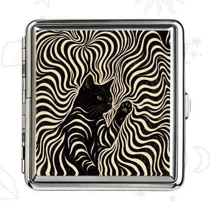 Purplehecate Psychedelic Cat Cigarette Case
