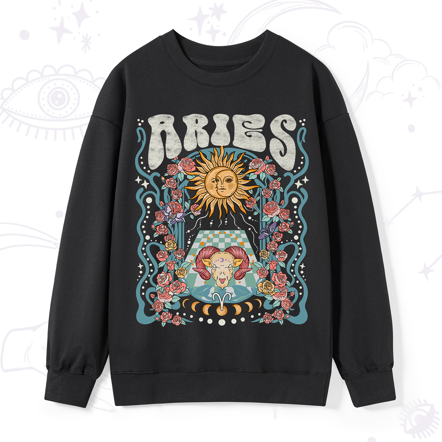 Purplehecate Aries Spirit Zodiac Sweatshirt