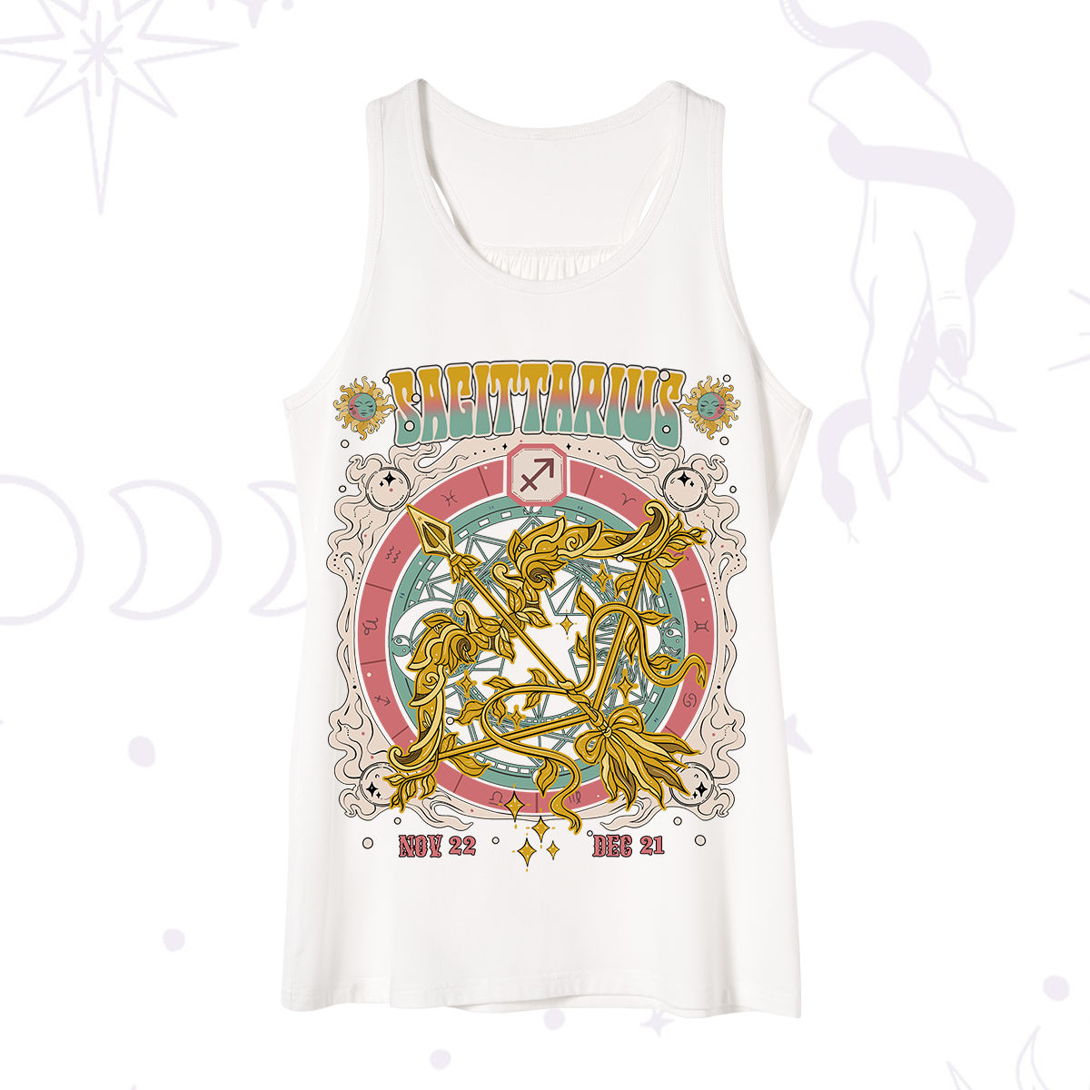 Purplehecate Sagittarius Cosmic Zodiac Tank
