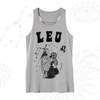 Purplehecate Leo Zodiac Glyphs  Tank