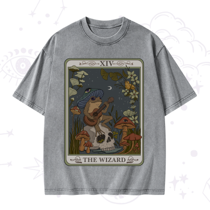 Purplehecate The Wizard Tarot Washed T-Shirt