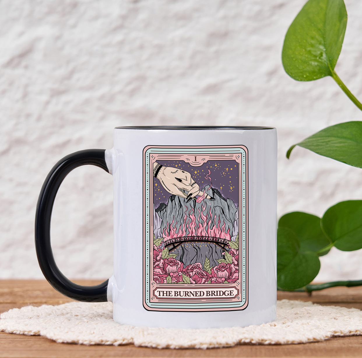 Purplehecate The Burned Bridge Tarot Mug