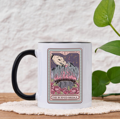 Purplehecate The Burned Bridge Tarot Mug