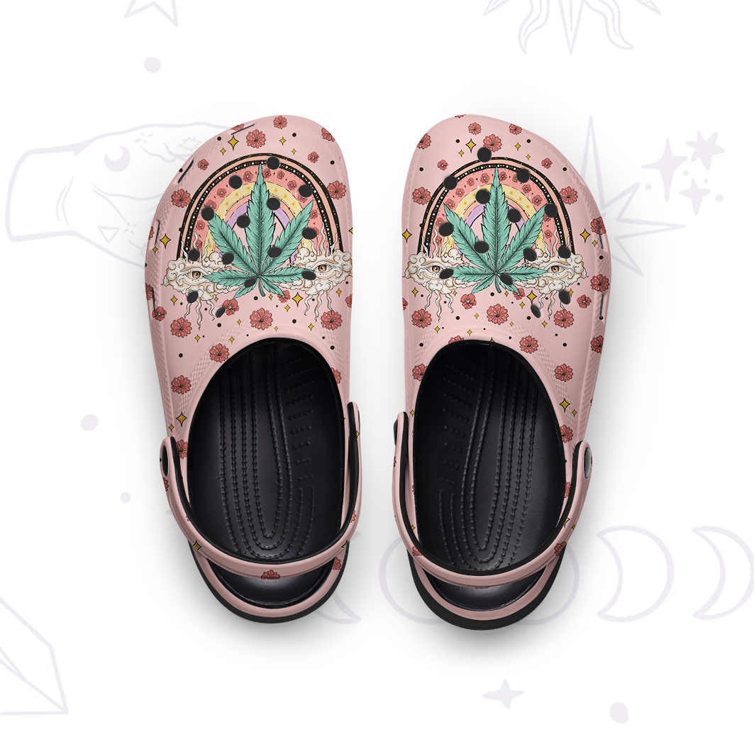 Purplehecate Drugs Not Hugs Rubber Clogs