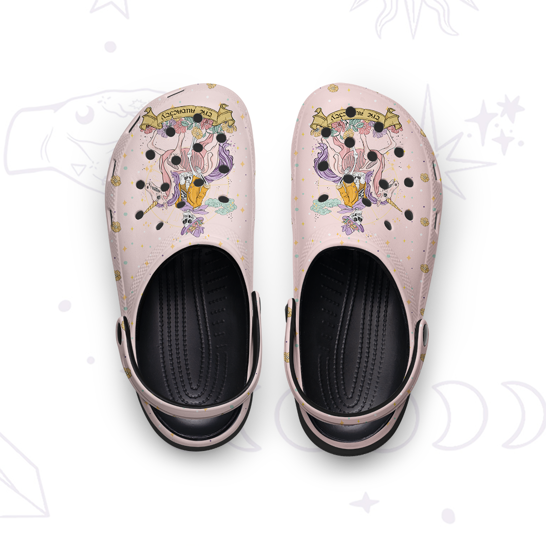 Purplehecate The Audacity Tarot Card Rubber Clogs