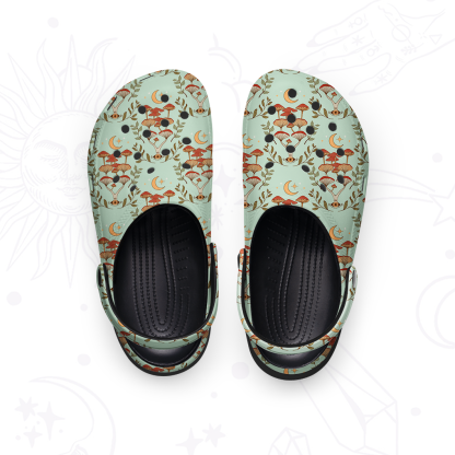 Purplehecate Psychedelic Mushrooms Rubber Clogs