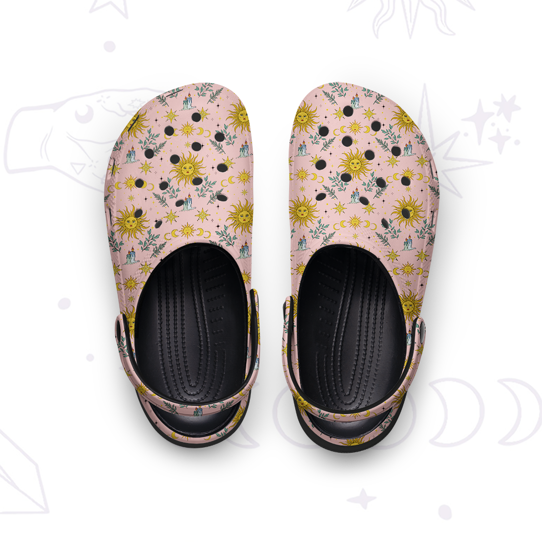 Purplehecate Magic of Sun and Moon Rubber Clogs