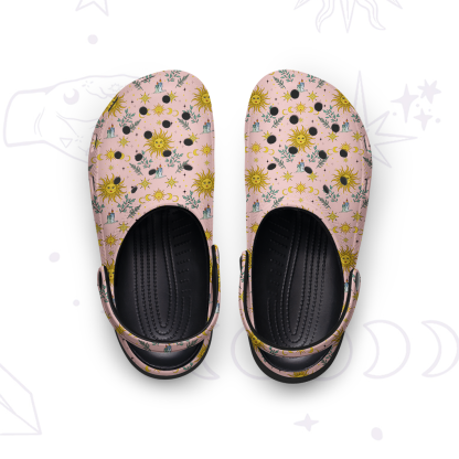 Purplehecate Magic of Sun and Moon Rubber Clogs