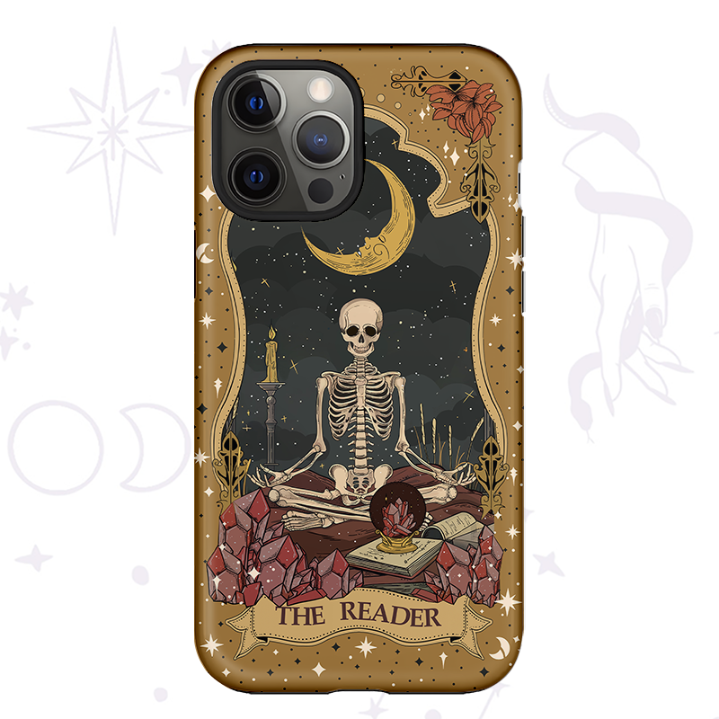 Purplehecate The Reader Tarot Ancient Mirror Phone Case