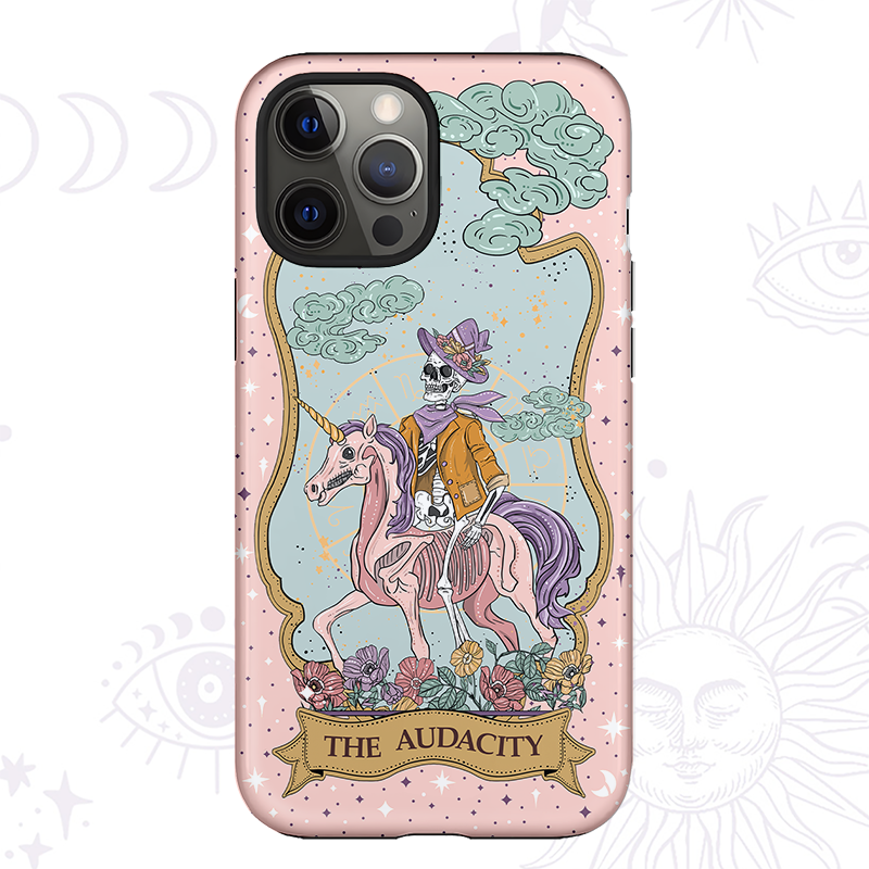Purplehecate The Audacity Tarot Card Ancient Mirror Phone Case