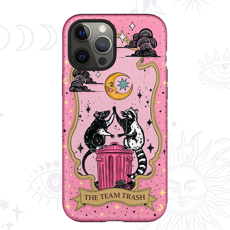Purplehecate The Team Trash Opossum Tarot Ancient Mirror Phone Case