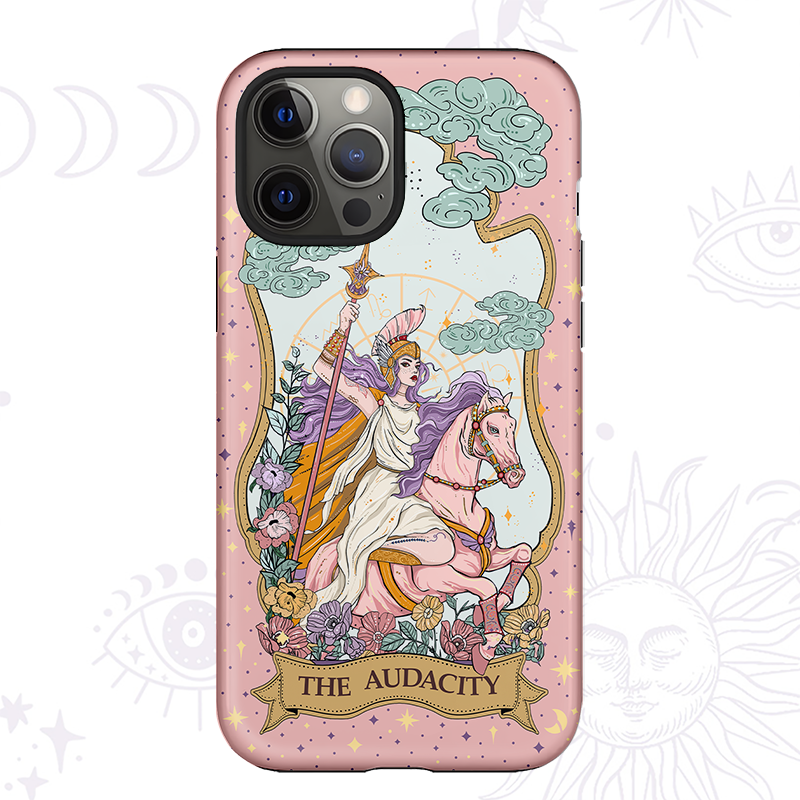 Purplehecate The Audacity Tarot Card Ancient Mirror Phone Case