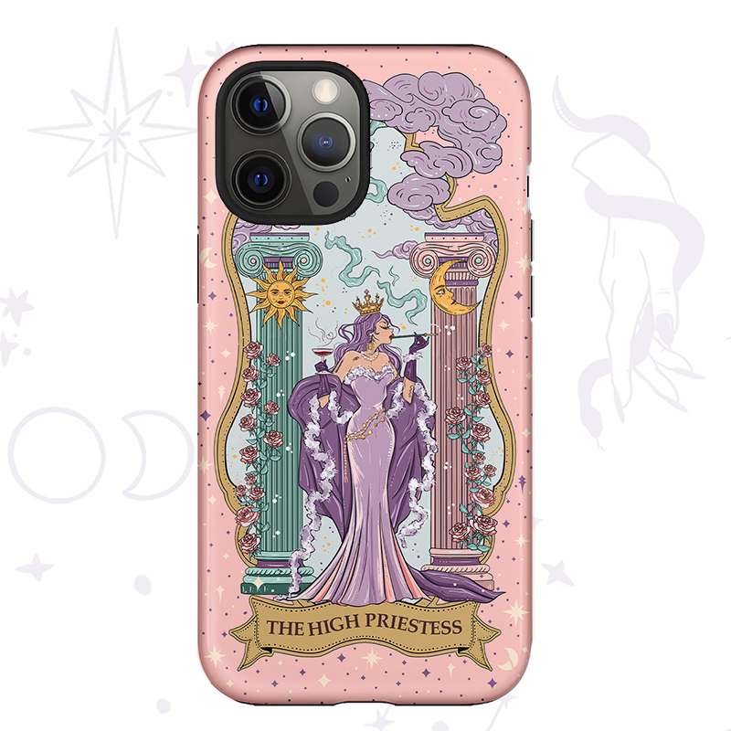 Purplehecate The High Priestess Ancient Mirror Phone Case