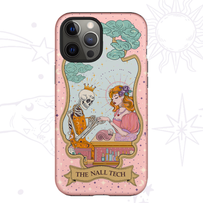 Purplehecate The Nail Tech Life Tarot Ancient Mirror Phone Case