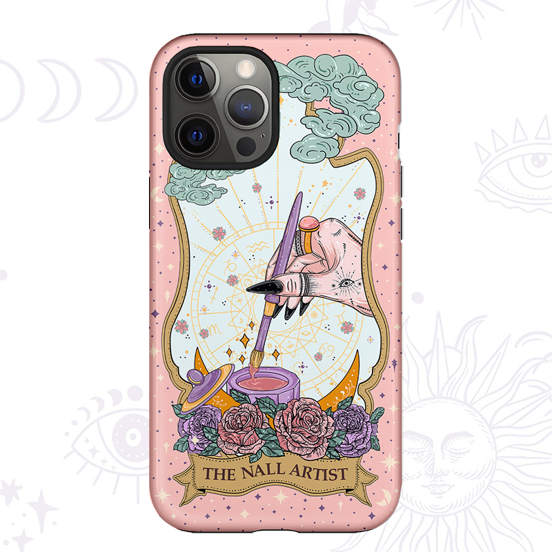 Purplehecate The Nail Artist Tarot Card Ancient Mirror Phone Case
