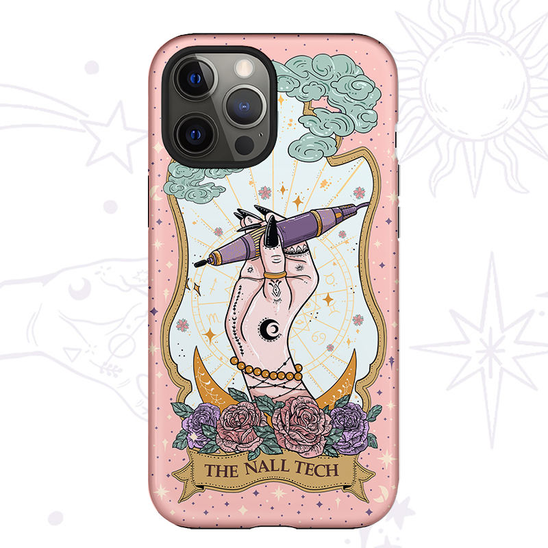 Purplehecate The Nail Tech Tarot Card Ancient Mirror Phone Case