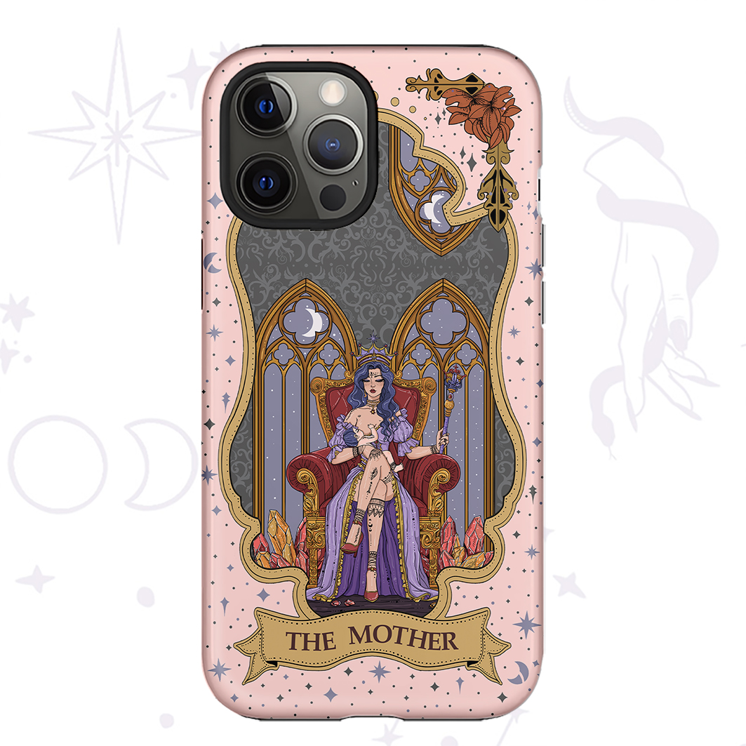 Purplehecate The Mother Tarot Card Ancient Mirror Phone Case