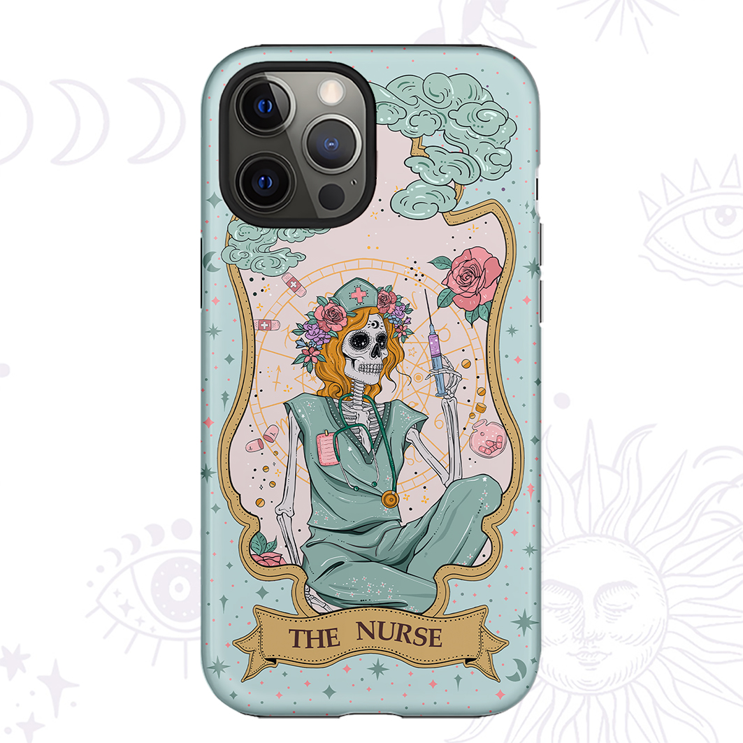 Purplehecate The Nurse Tarot Ancient Mirror Phone Case