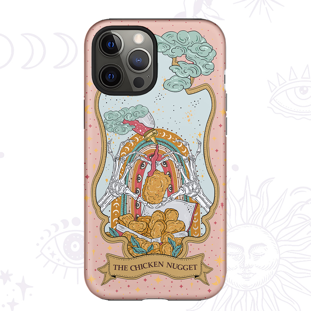 Purplehecate The Chicken Nugget Tarot Ancient Mirror Phone Case