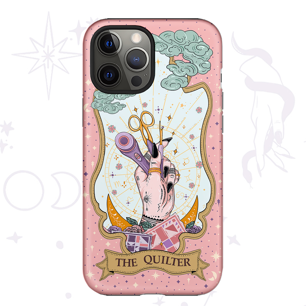 Purplehecate The Quilter Tarot Card Ancient Mirror Phone Case