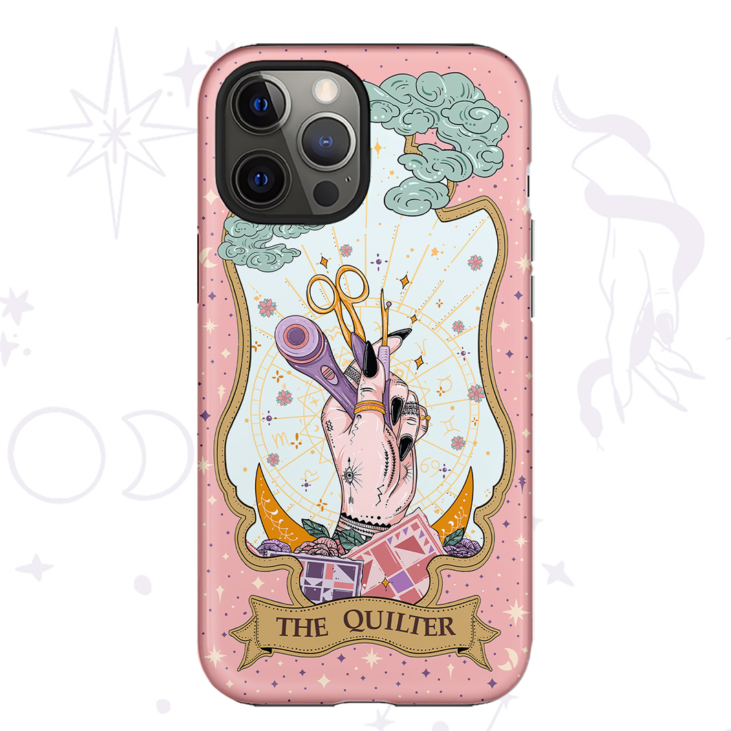 Purplehecate The Quilter Tarot Card Ancient Mirror Phone Case