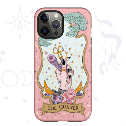 Purplehecate The Quilter Tarot Card Ancient Mirror Phone Case