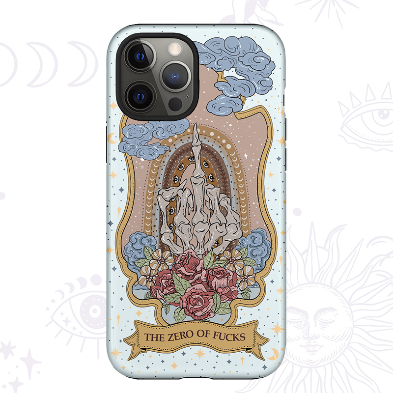 Purplehecate The Zero Of Fucks Tarot Ancient Mirror Phone Case