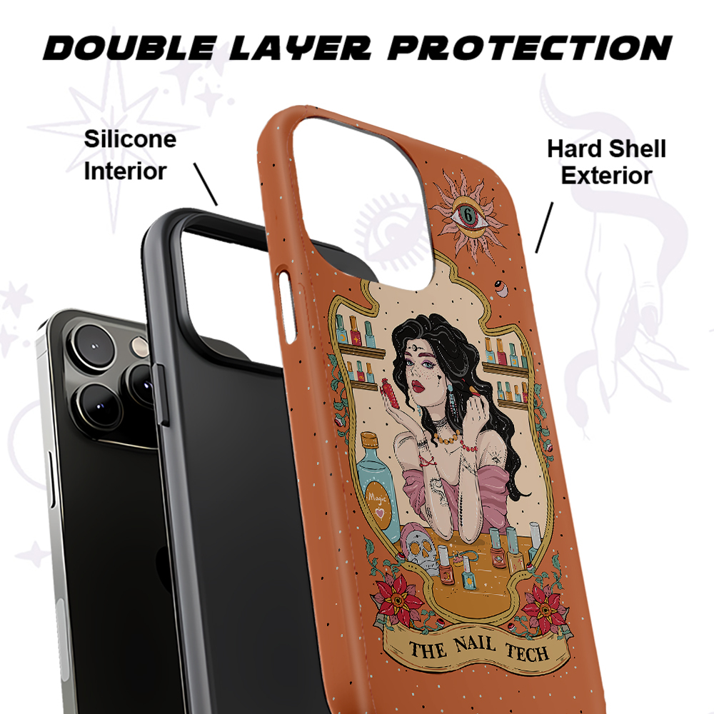 Purplehecate The Nail Tech Tarot Ancient Mirror Phone Case