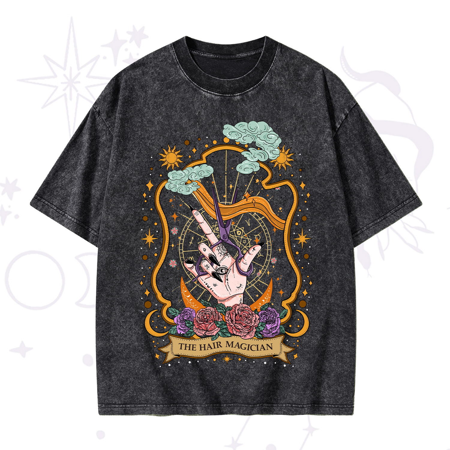 Purplehecate The Hair Magician Washed T-Shirt