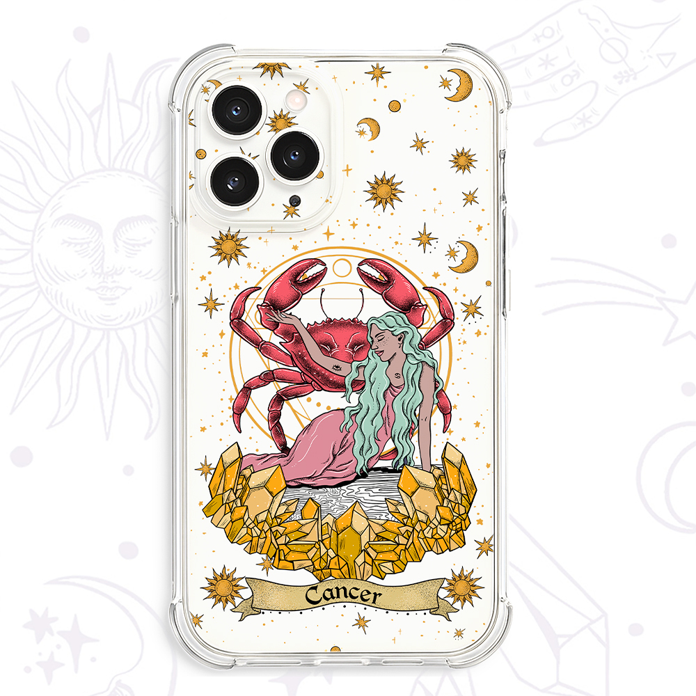 Purplehecate Cancer Zodiac Clear Phone Case