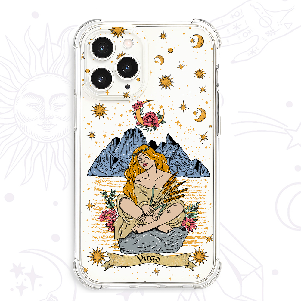 Purplehecate Virgo Zodiac Clear Phone Case