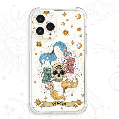 Purplehecate Pisces Zodiac Clear Phone Case