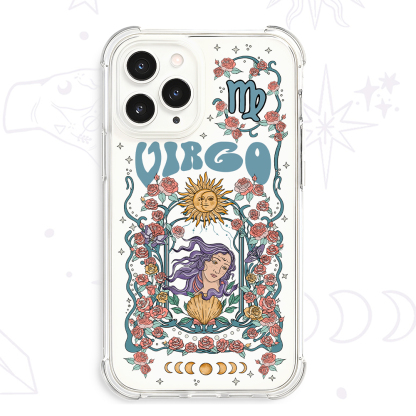Purplehecate Virgo Zodiac Clear Phone Case