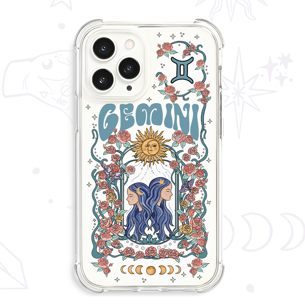 Purplehecate Gemini Zodiac Clear Phone Case